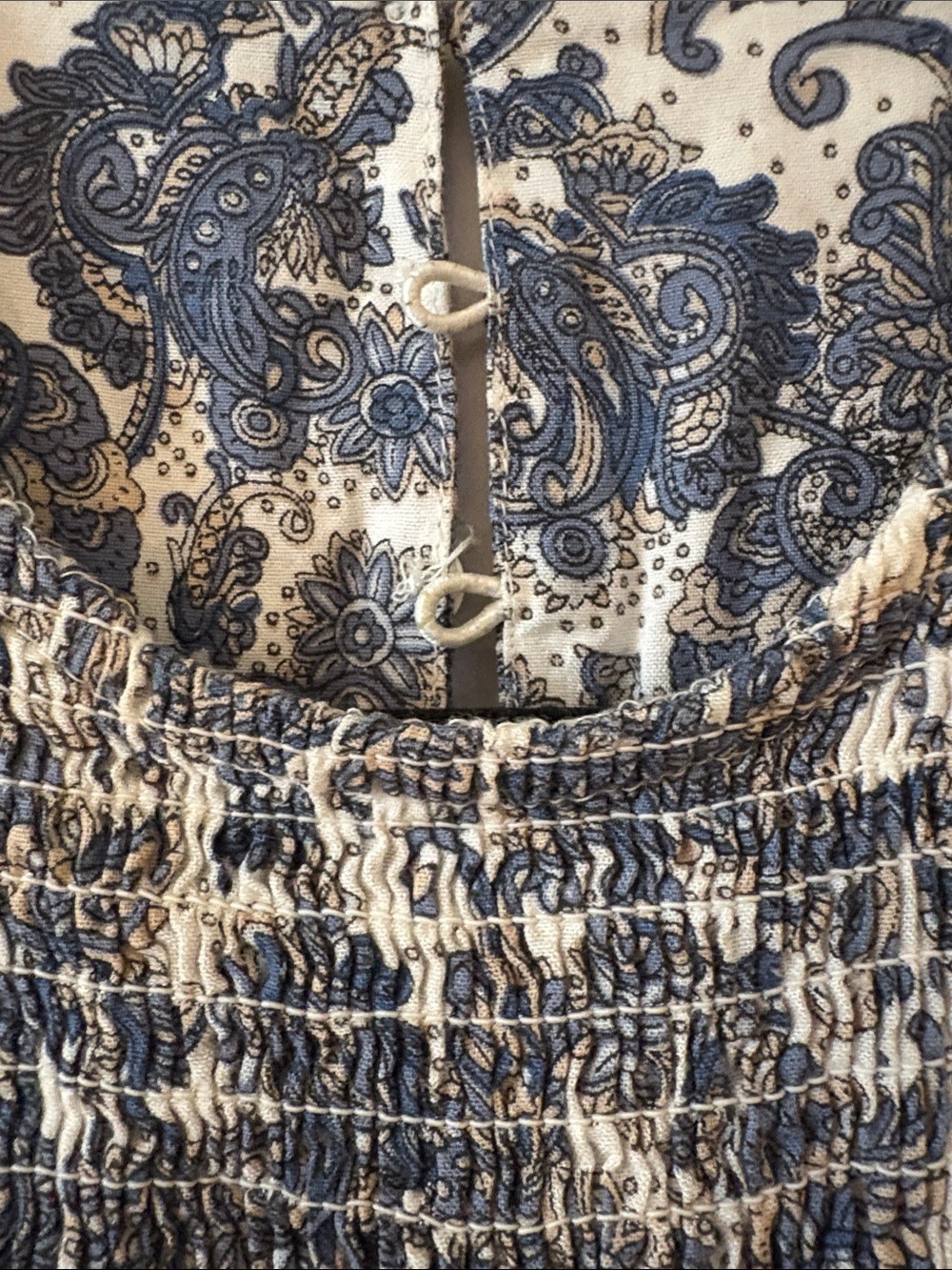 Japna Mixed Floral Halter Maxi Dress in Blue and Brown - Picture 5 of 13